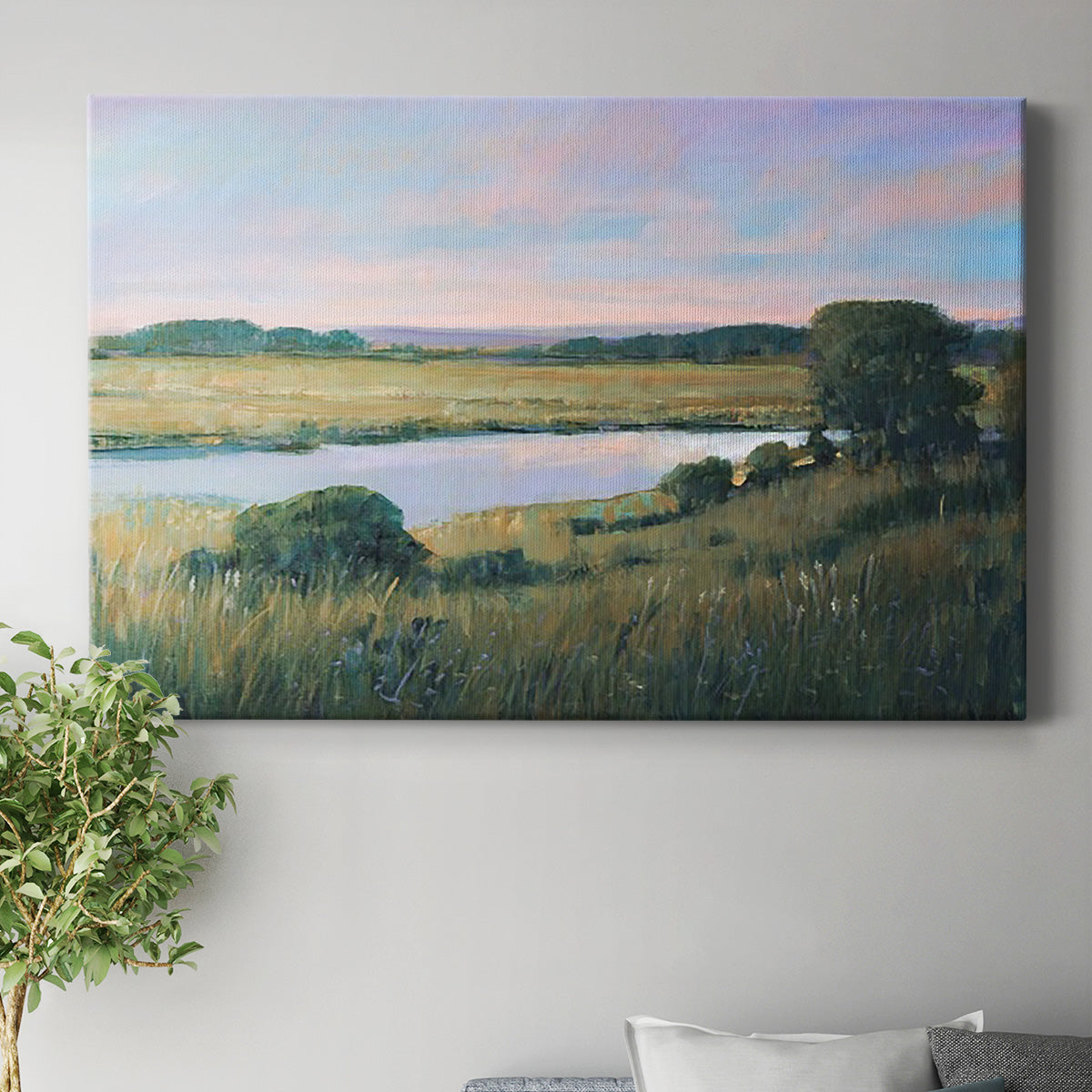 Spring Marsh II Premium Gallery Wrapped Canvas - Ready to Hang