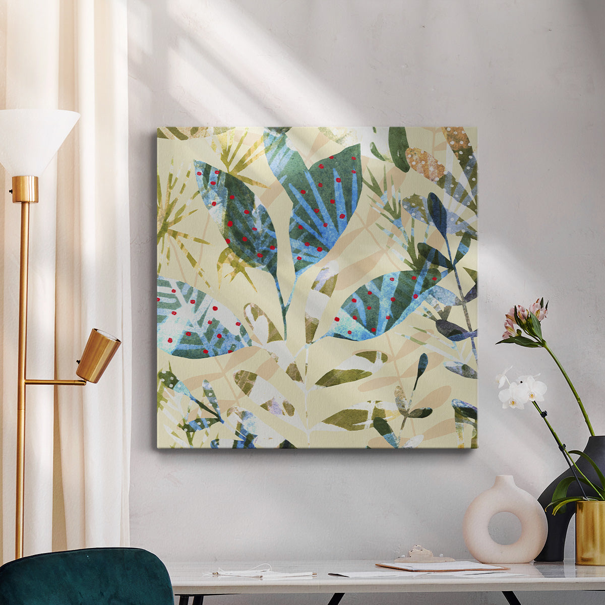Technicolor Jungle II-Premium Gallery Wrapped Canvas - Ready to Hang