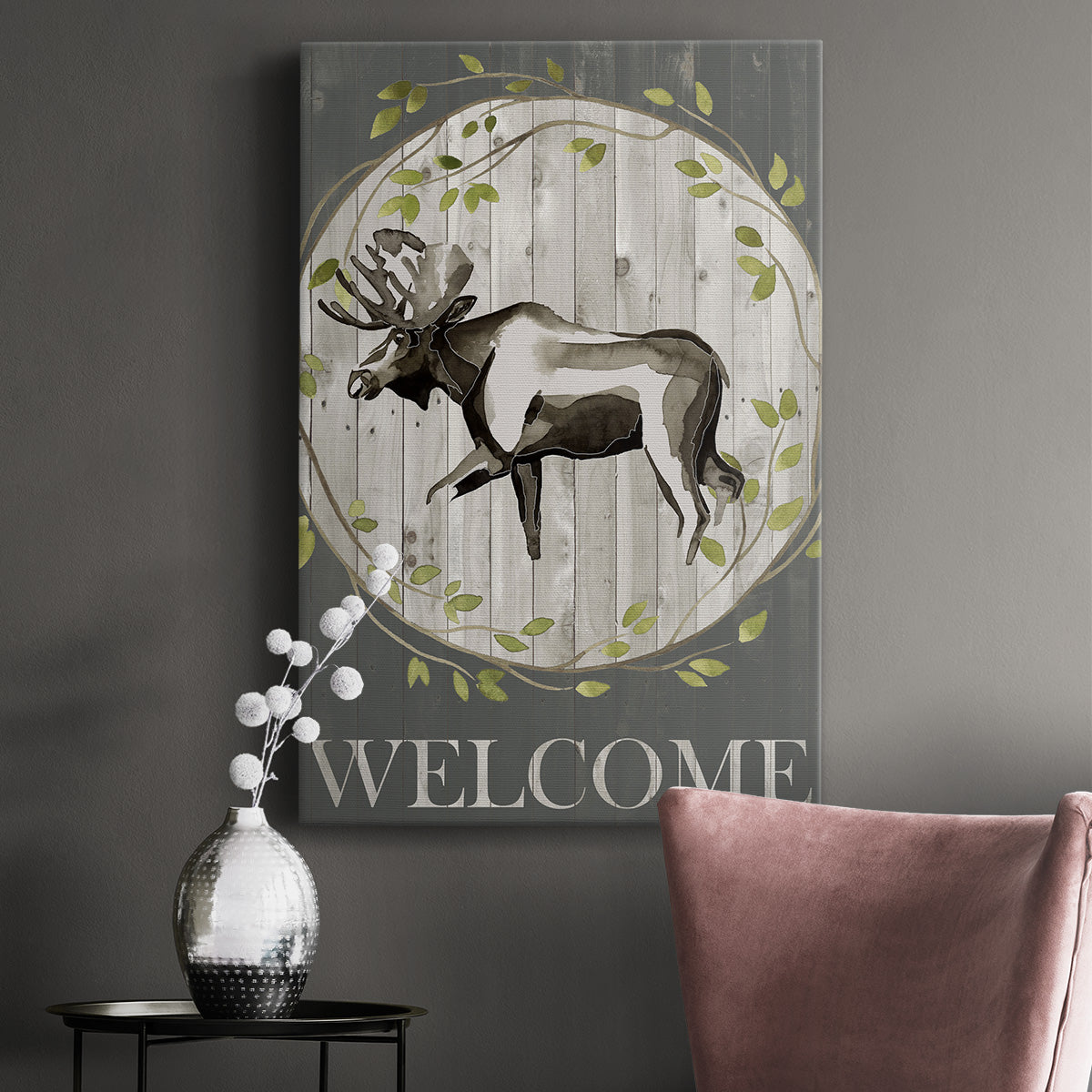 Woodland Welcome IV Premium Gallery Wrapped Canvas - Ready to Hang