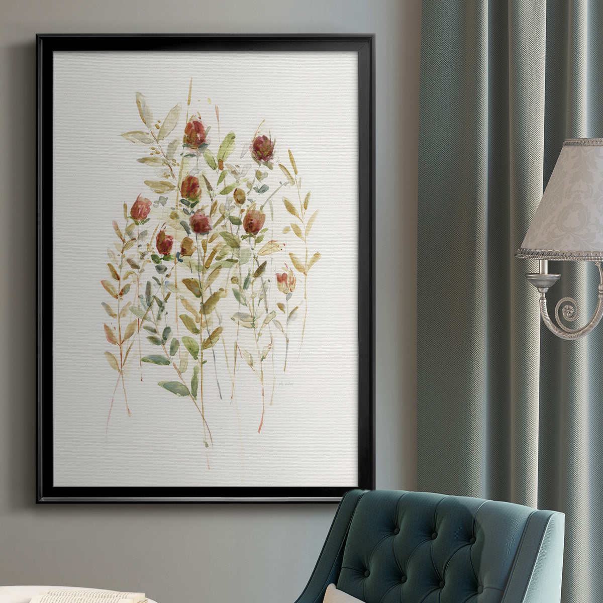 Wildflower Breeze II Premium Framed Print - Ready to Hang