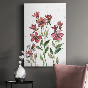 Watercolor Floral Stems II Premium Gallery Wrapped Canvas - Ready to Hang