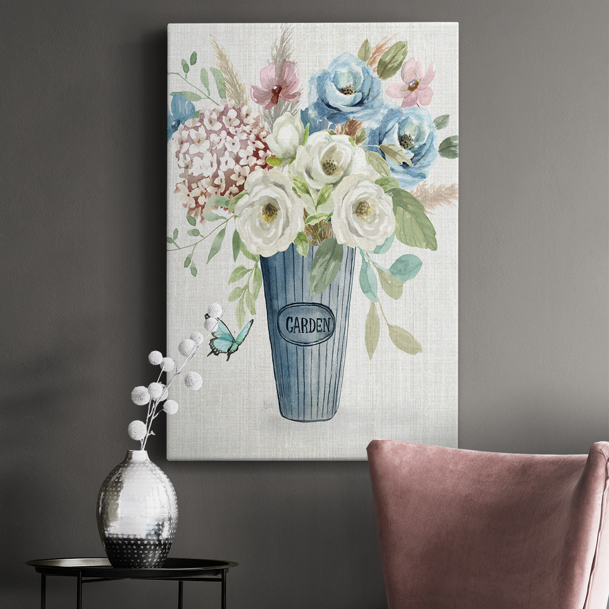 Garden Bouquet Premium Gallery Wrapped Canvas - Ready to Hang