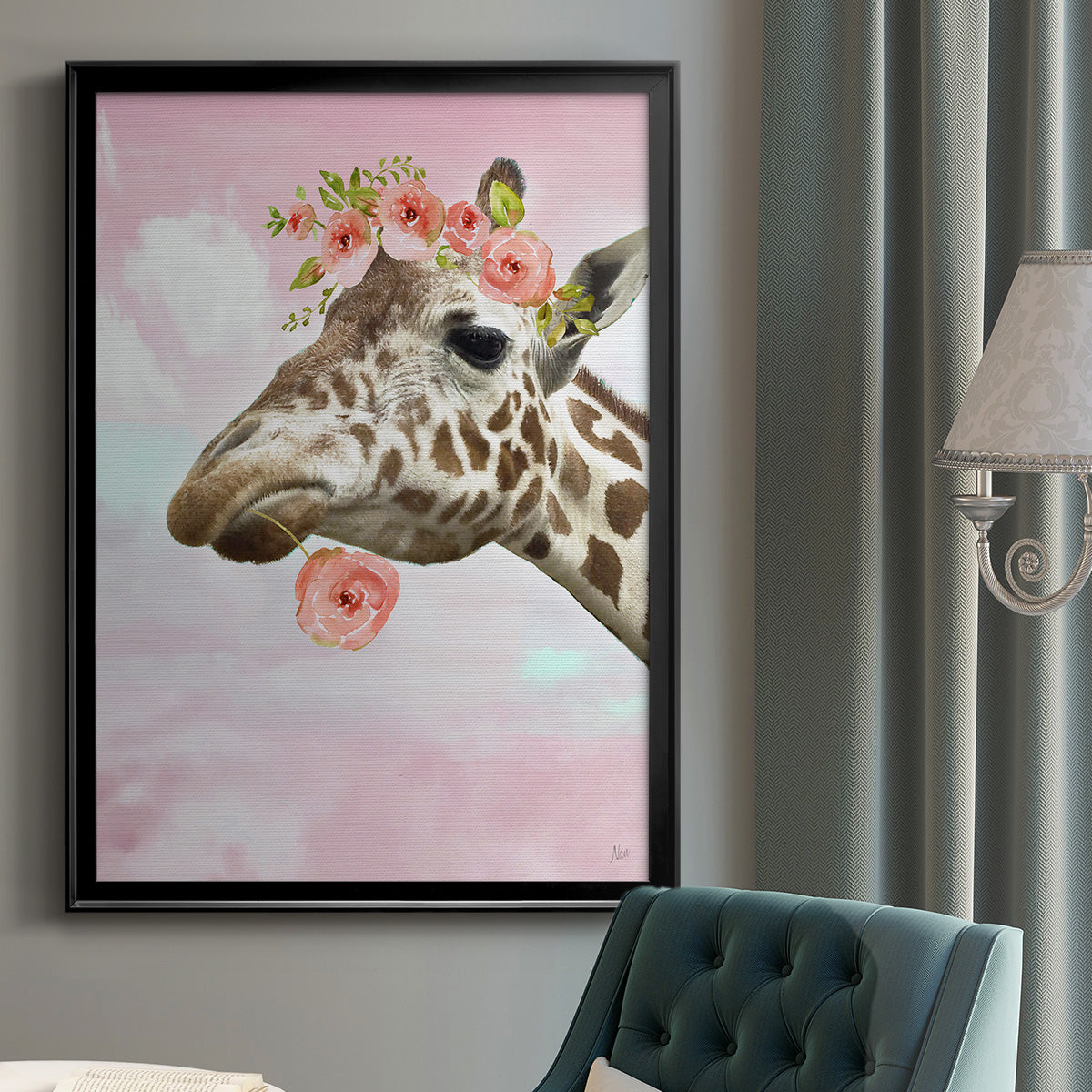 Floral Fun II Premium Framed Print - Ready to Hang