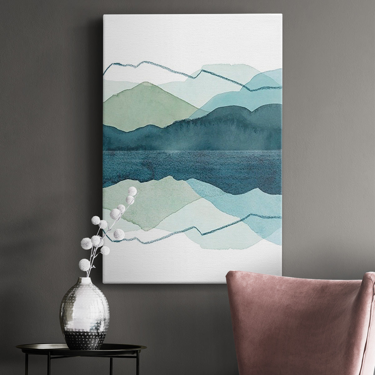 Icicle Range II Premium Gallery Wrapped Canvas - Ready to Hang