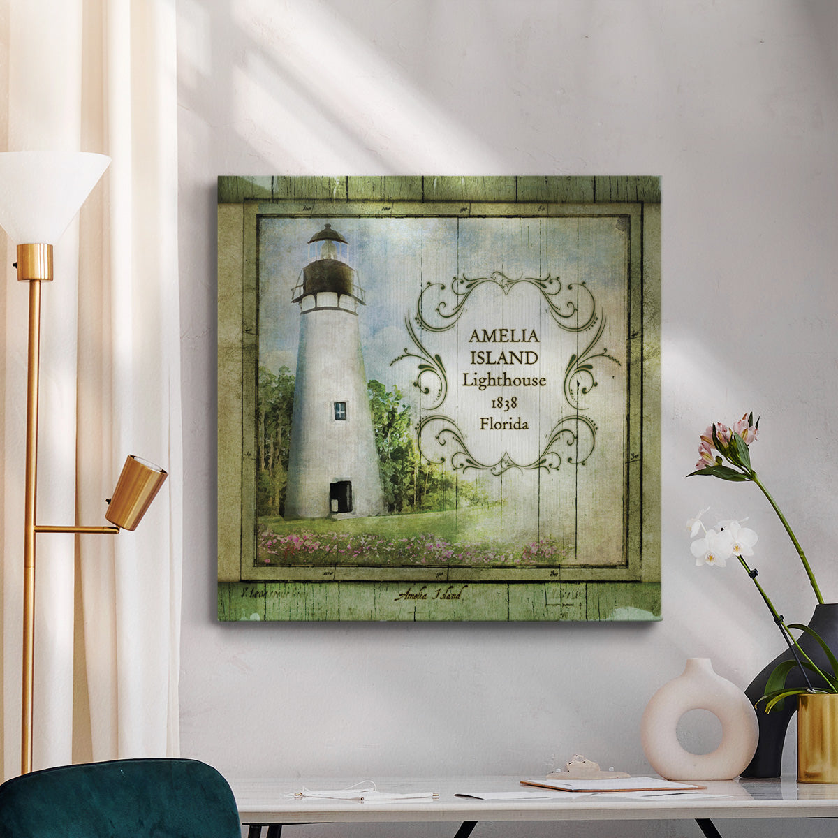 Florida Lighthouse I-Premium Gallery Wrapped Canvas - Ready to Hang