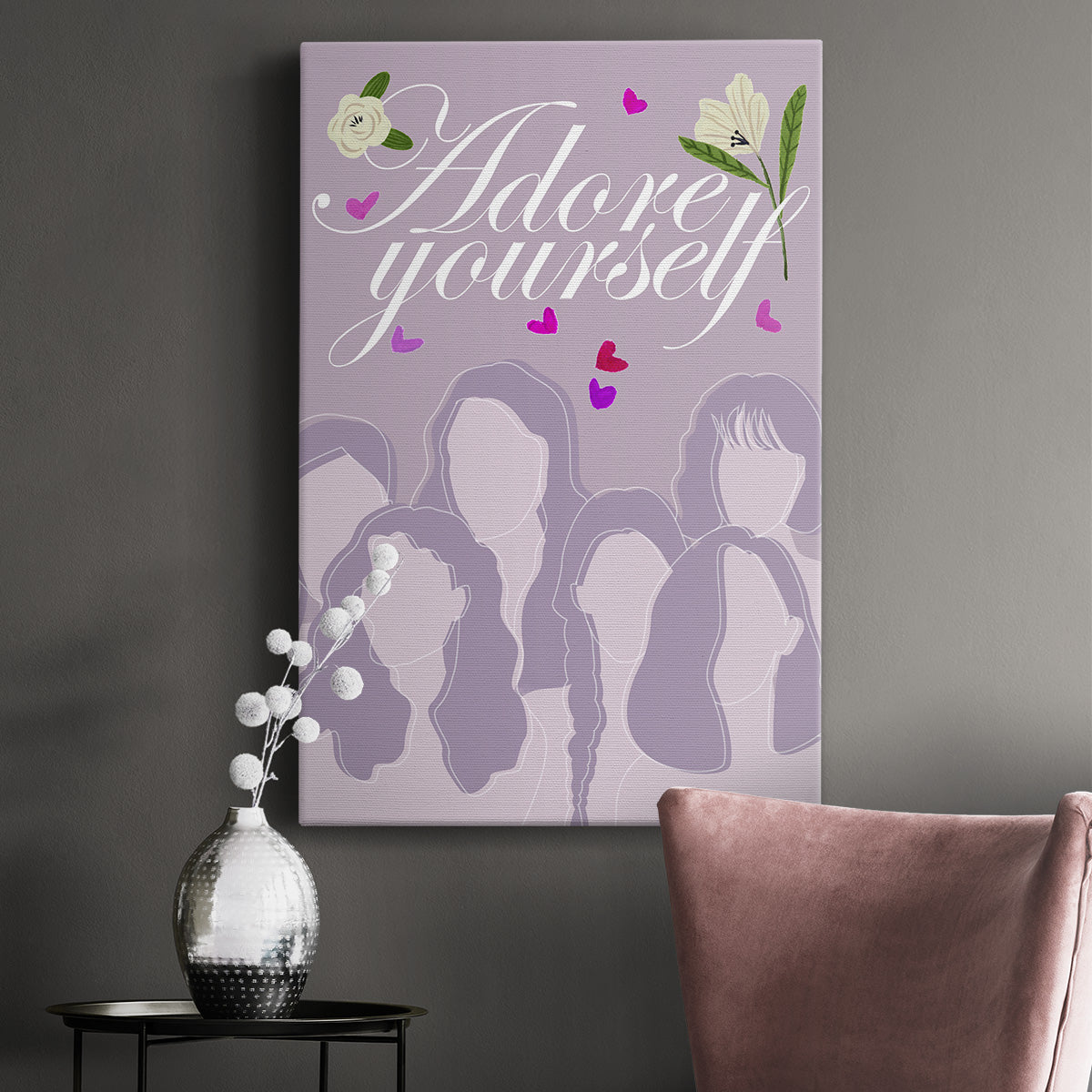 Happy Galentine's Day Collection B Premium Gallery Wrapped Canvas - Ready to Hang