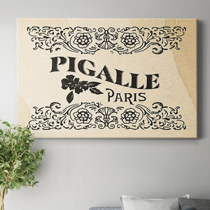 Antique French Label III Premium Gallery Wrapped Canvas - Ready to Hang