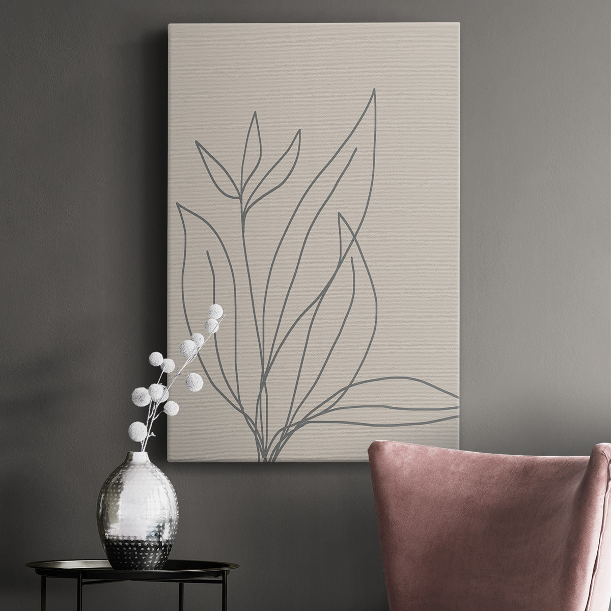 Neutral Lines I Premium Gallery Wrapped Canvas - Ready to Hang