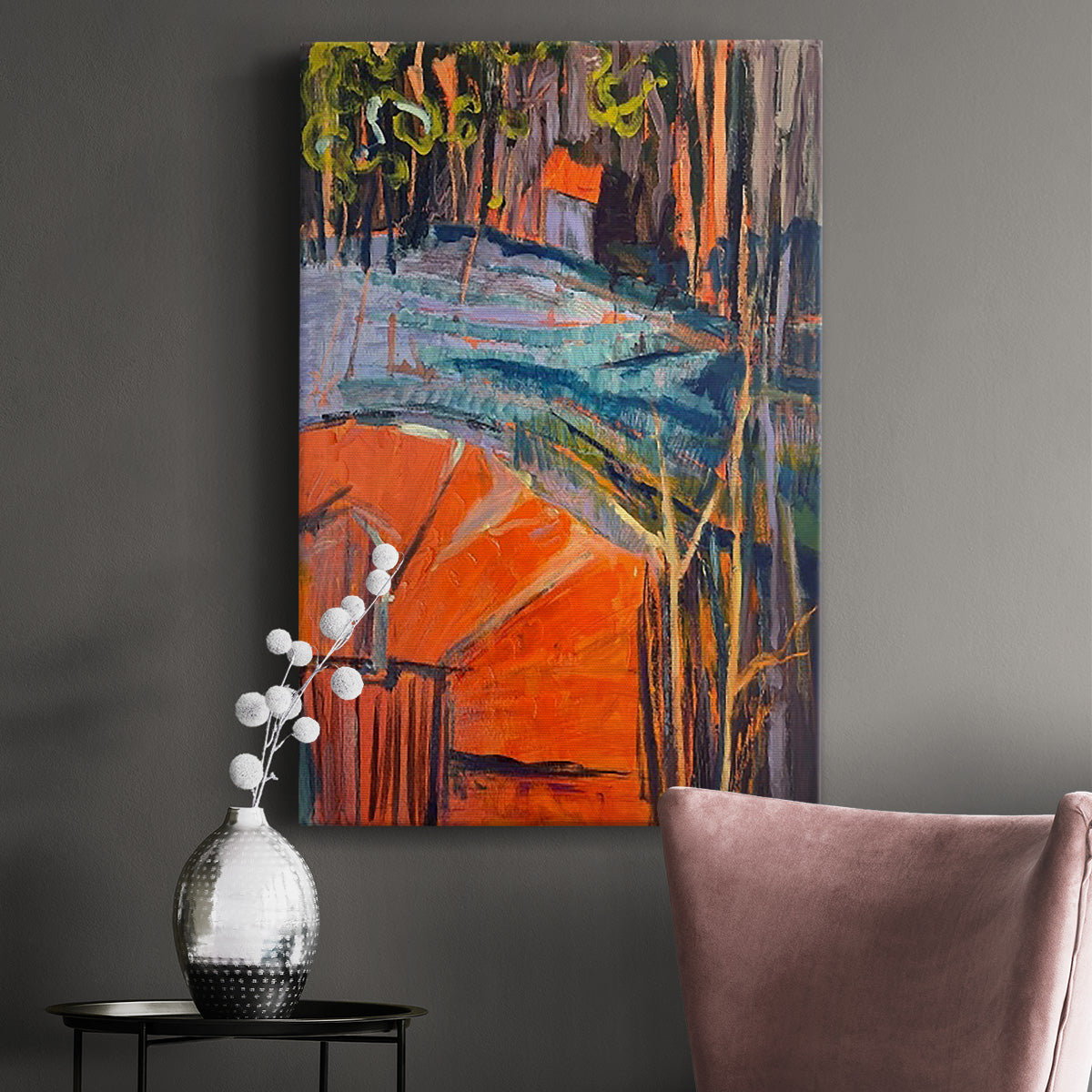 Cadmium Winter Solstice IV Premium Gallery Wrapped Canvas - Ready to Hang