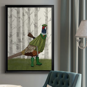 Pheasant Shooting Party 2 Premium Framed Print - Ready to Hang