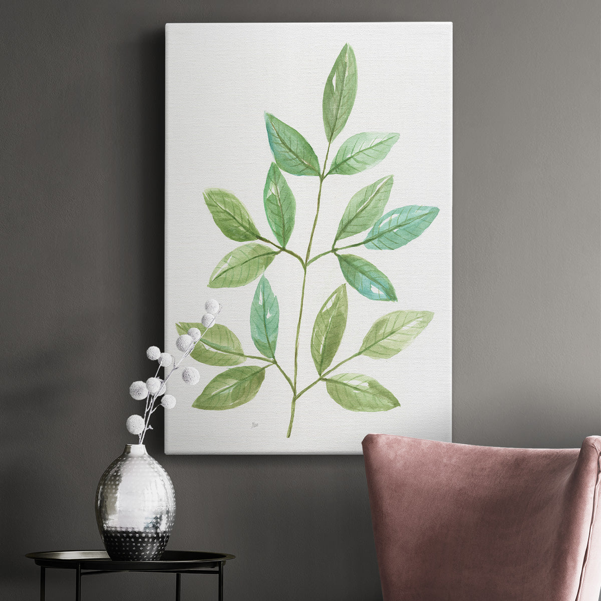 Spring Greens III Premium Gallery Wrapped Canvas - Ready to Hang