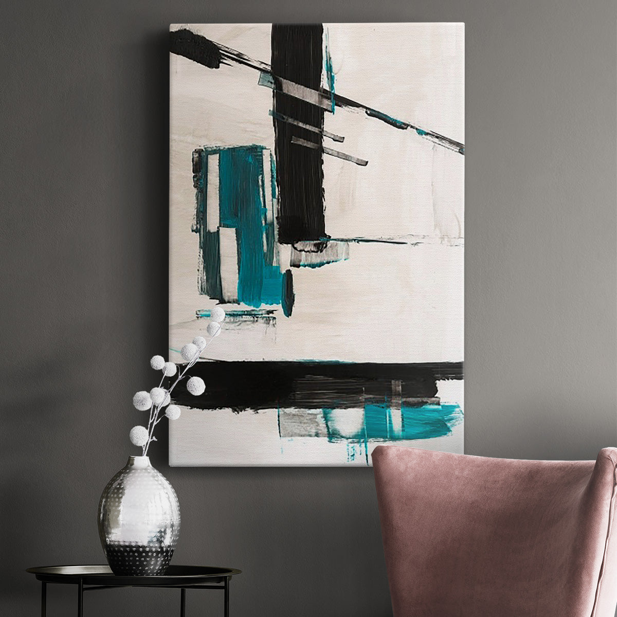 Geometry Notes II Premium Gallery Wrapped Canvas - Ready to Hang