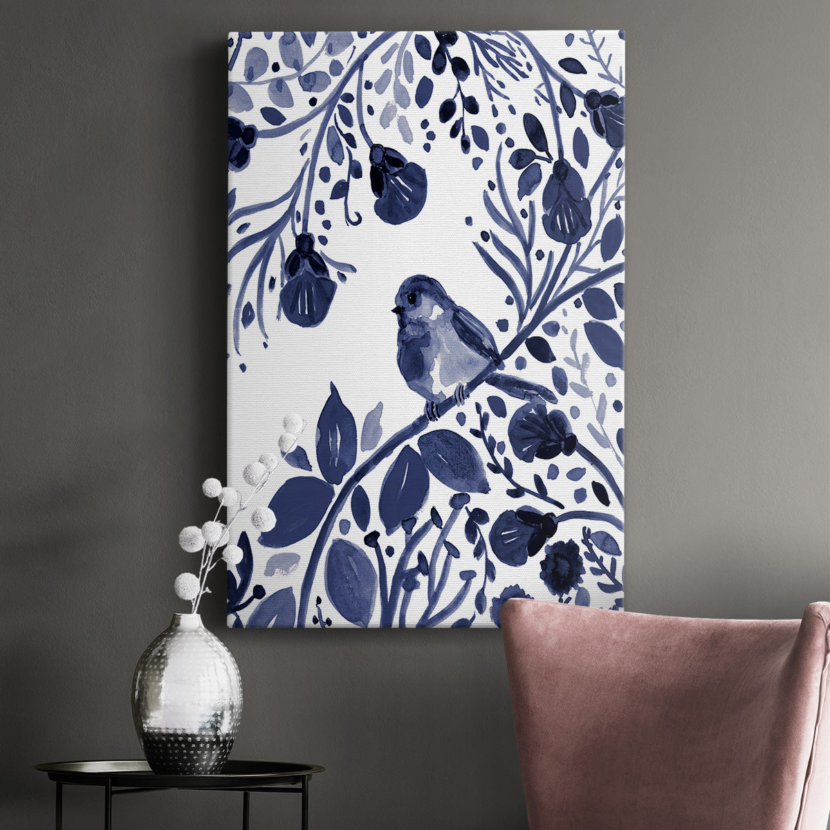 Indigo Song II Premium Gallery Wrapped Canvas - Ready to Hang