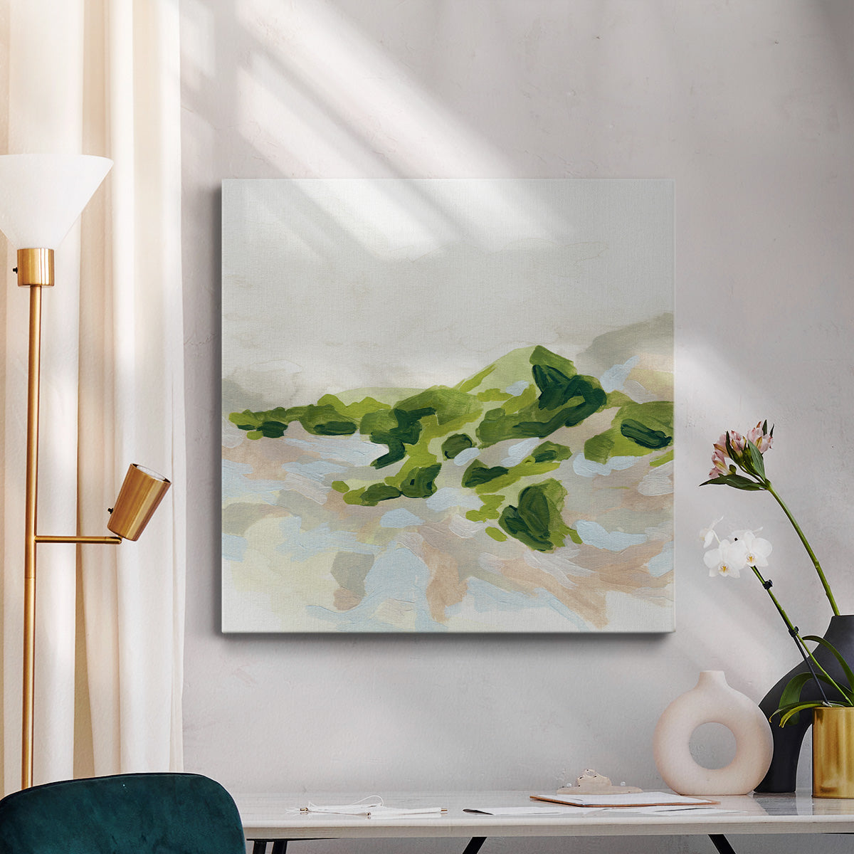 Emerald Hills II-Premium Gallery Wrapped Canvas - Ready to Hang