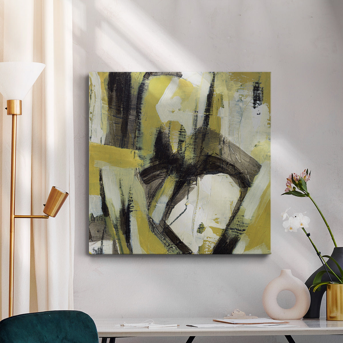 Citron Rhythm I-Premium Gallery Wrapped Canvas - Ready to Hang