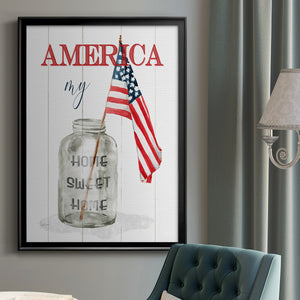 America My Home Sweet Home Premium Framed Print - Ready to Hang