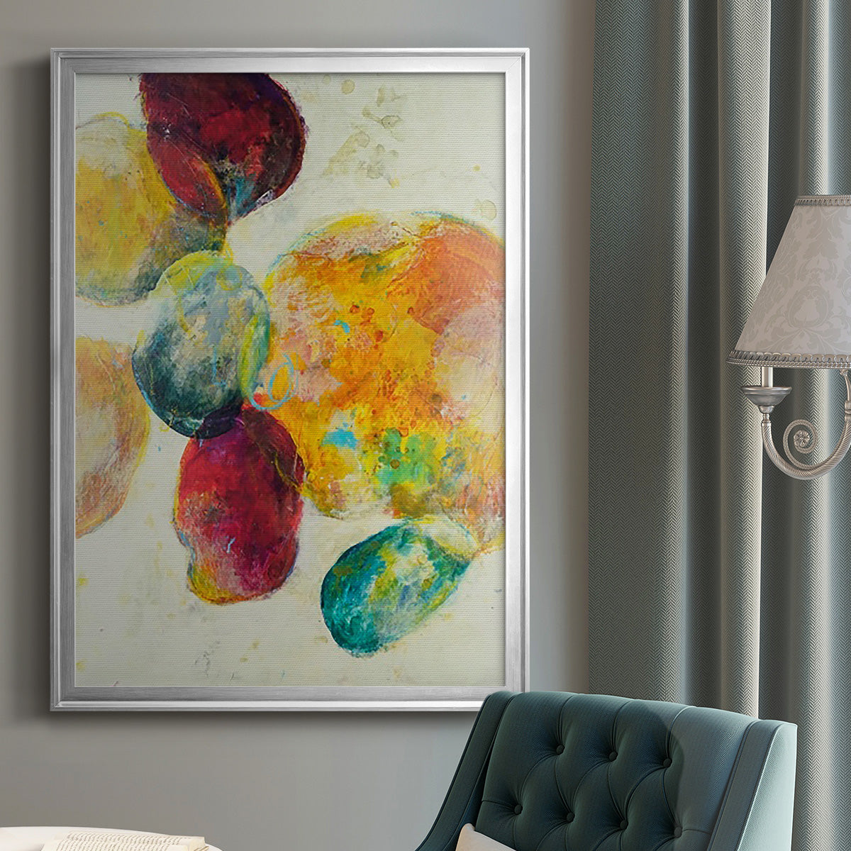 Earthy Fragments I Premium Framed Print - Ready to Hang