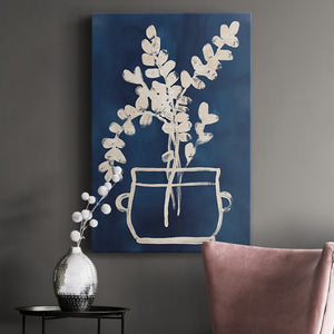 Vessel on Indigo I Premium Gallery Wrapped Canvas - Ready to Hang