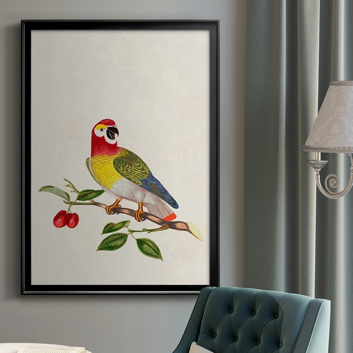 Bird in Habitat VI Premium Framed Print - Ready to Hang