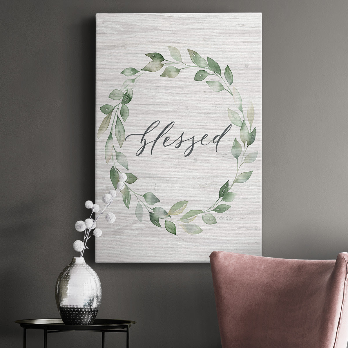 Blessed Wreath Premium Gallery Wrapped Canvas - Ready to Hang