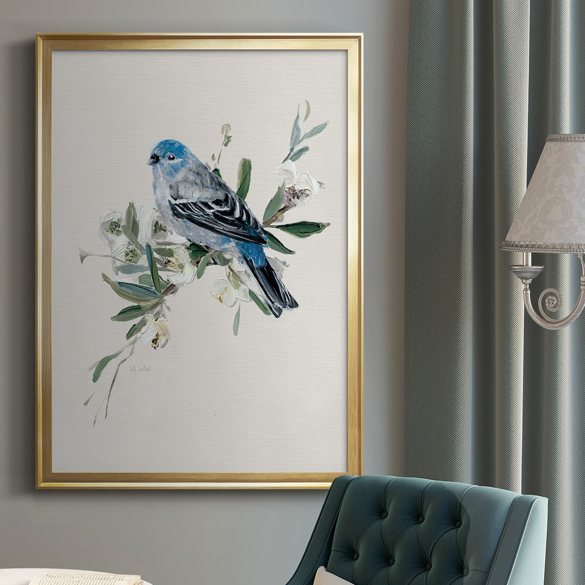 Bluebird Happy II Premium Framed Print - Ready to Hang