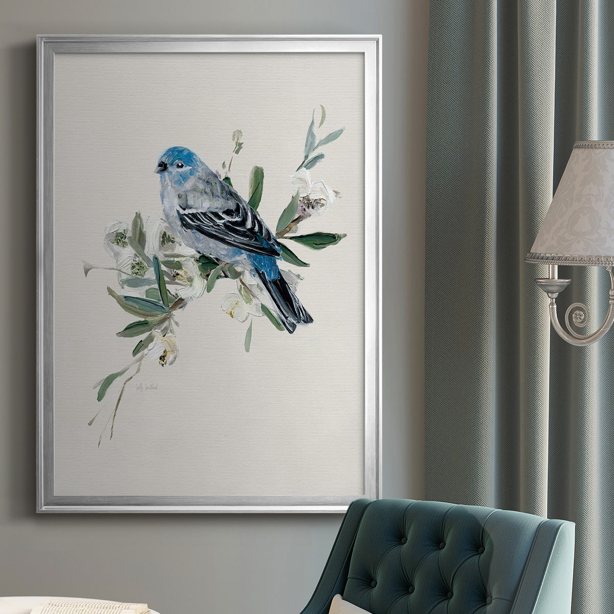 Bluebird Happy II Premium Framed Print - Ready to Hang