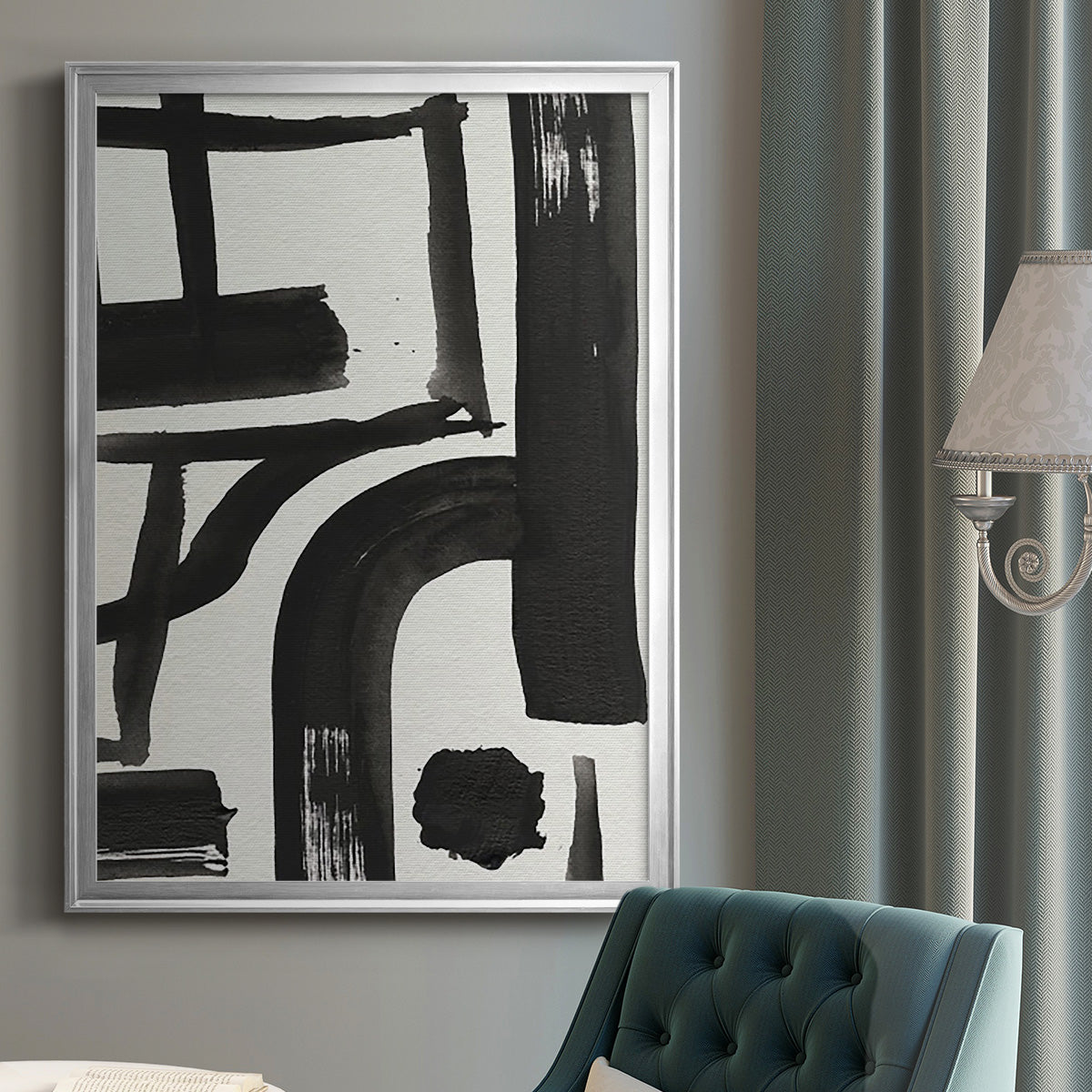 Inkwell Intersect I Premium Framed Print - Ready to Hang