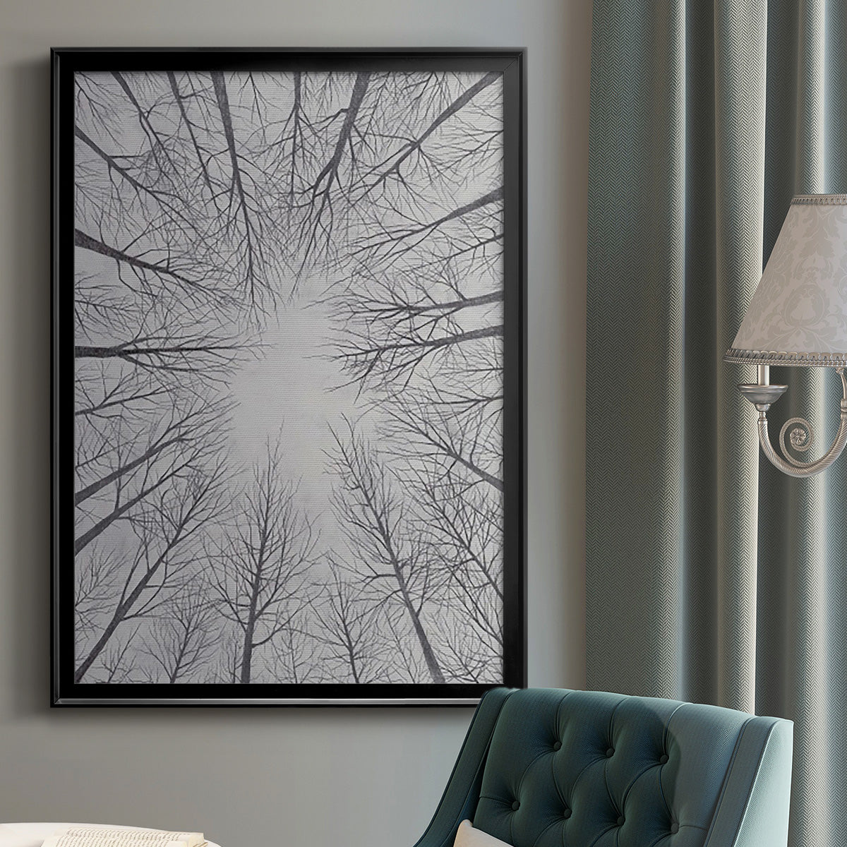 Deciduous Canopy II Premium Framed Print - Ready to Hang