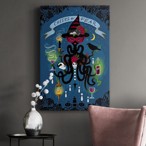 Spooky Cephalopod Chandeliers I Premium Gallery Wrapped Canvas - Ready to Hang