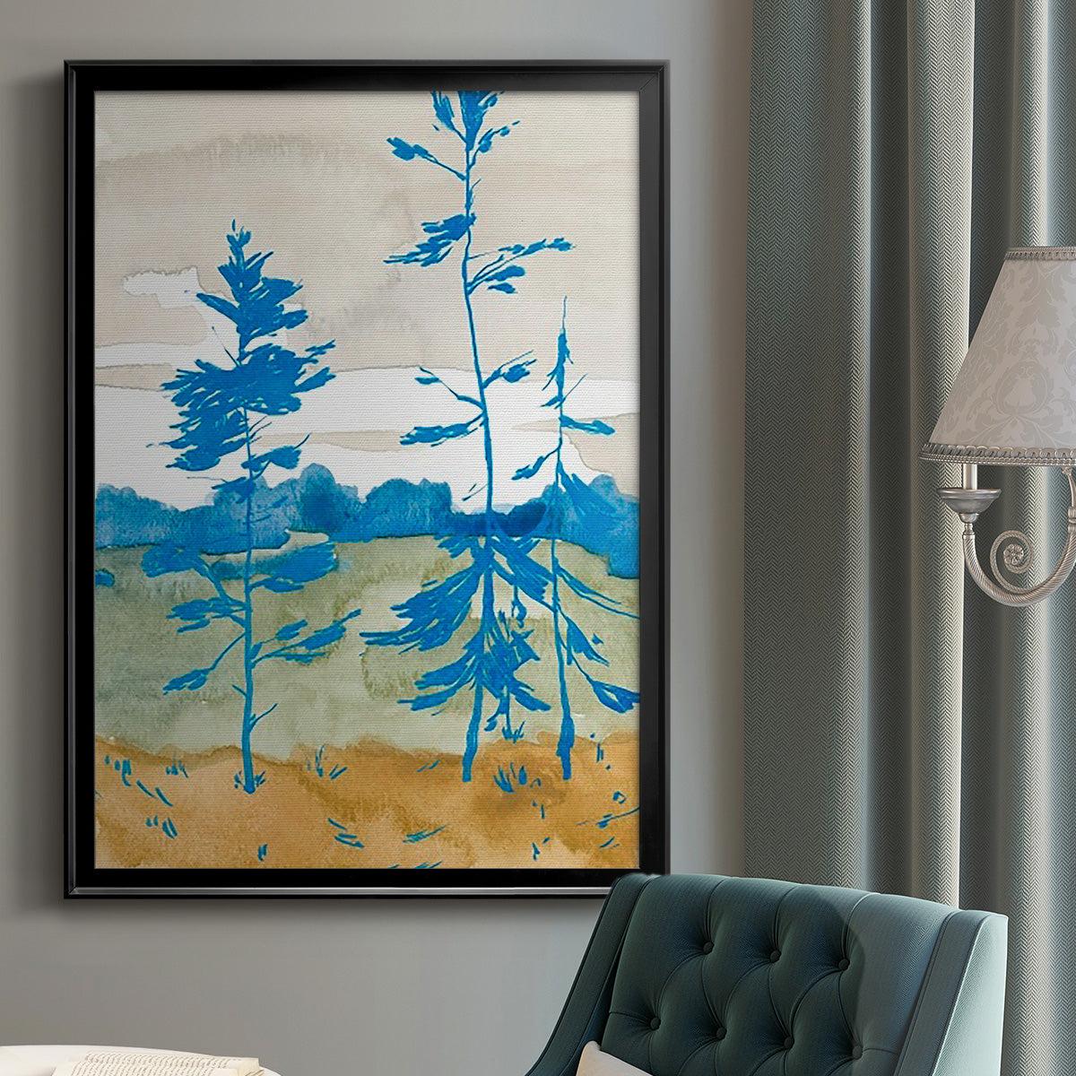 Cerulean Spruce II Premium Framed Print - Ready to Hang