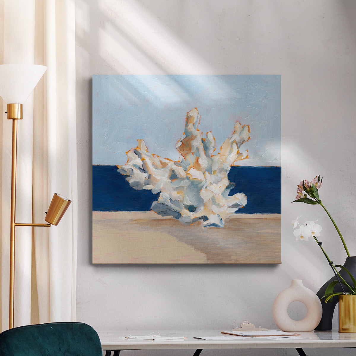 Coral By the Shore IV-Premium Gallery Wrapped Canvas - Ready to Hang