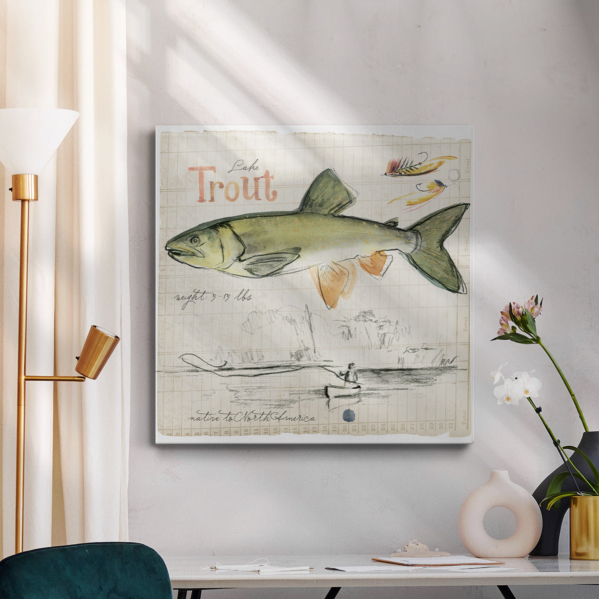 Trout Journal III-Premium Gallery Wrapped Canvas - Ready to Hang