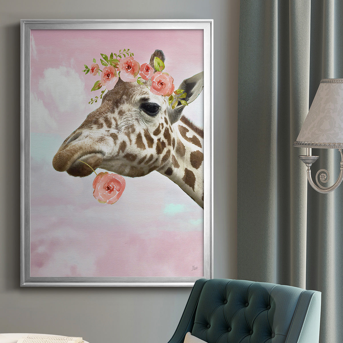 Floral Fun II Premium Framed Print - Ready to Hang