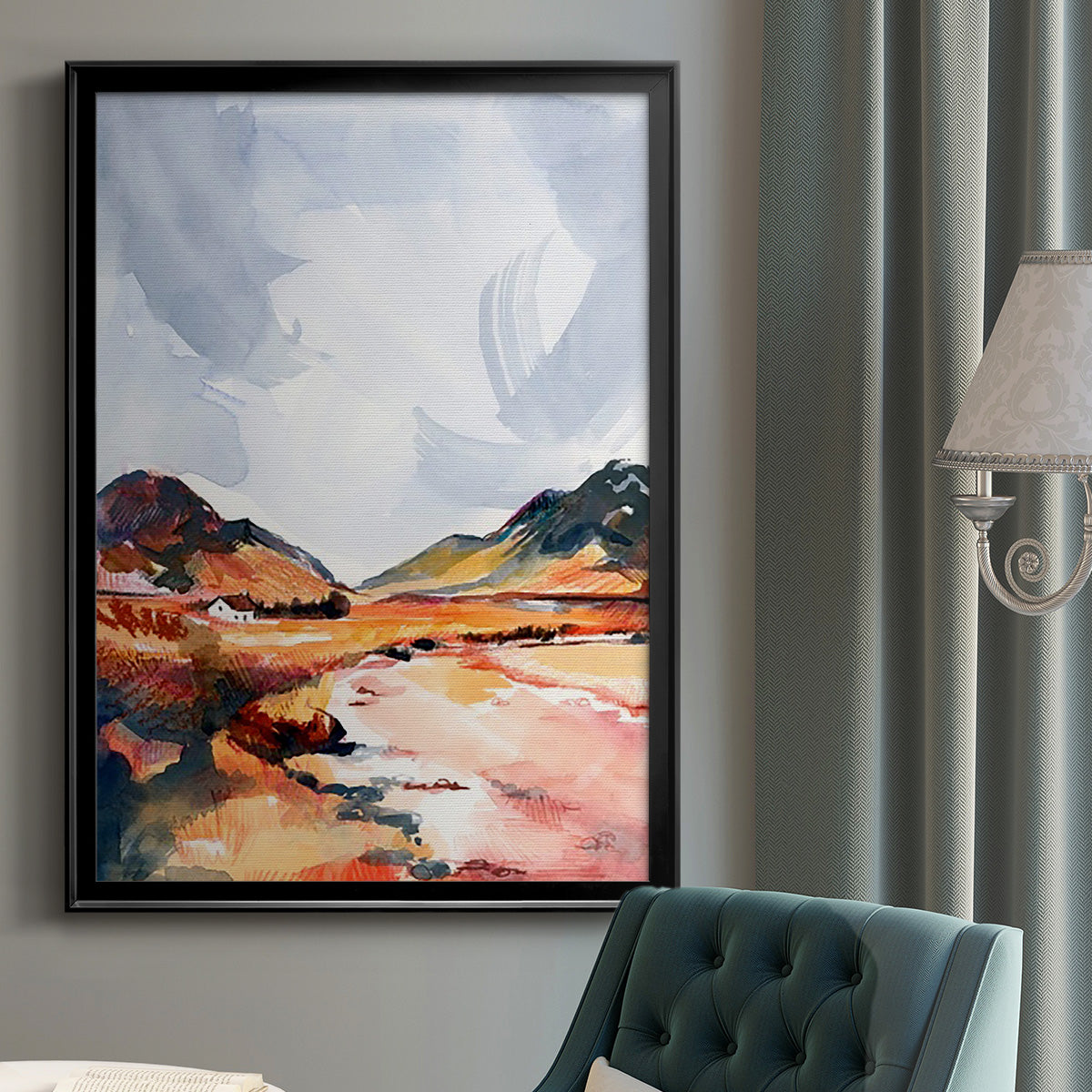 Chromatic Landscapes II Premium Framed Print - Ready to Hang