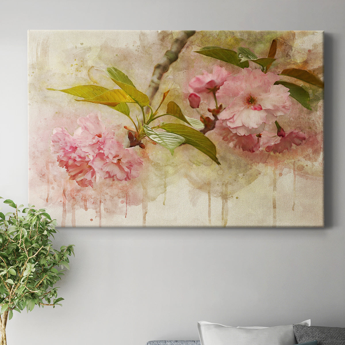 Blossom Elegance II Premium Gallery Wrapped Canvas - Ready to Hang
