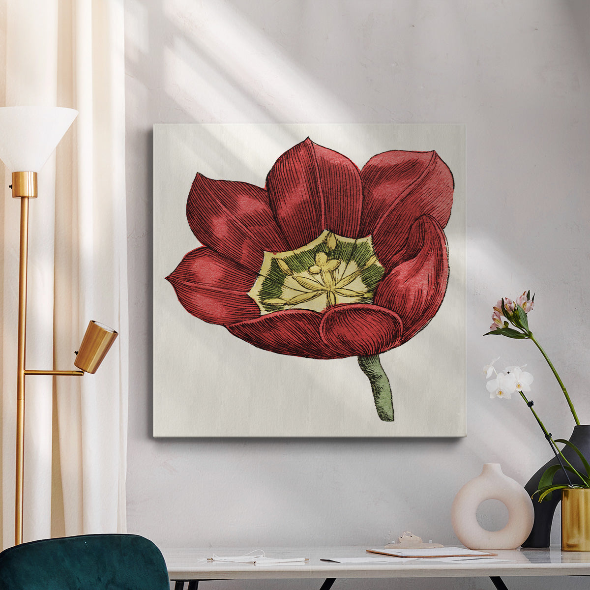 Tulip Garden VIII-Premium Gallery Wrapped Canvas - Ready to Hang