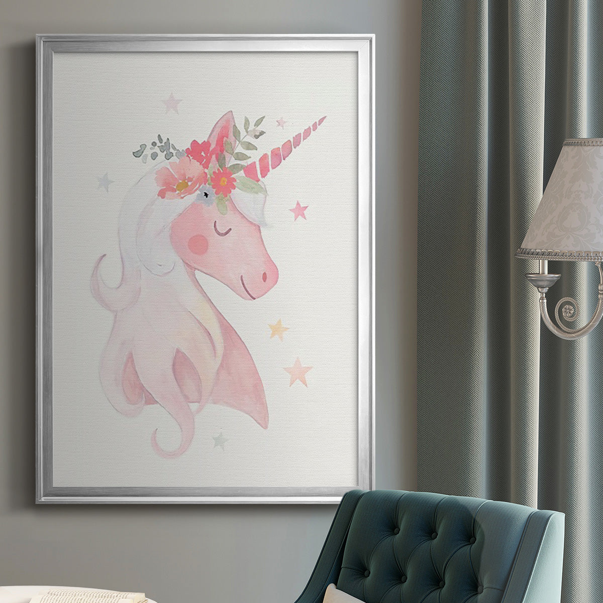 Sweet Unicorn II Premium Framed Print - Ready to Hang