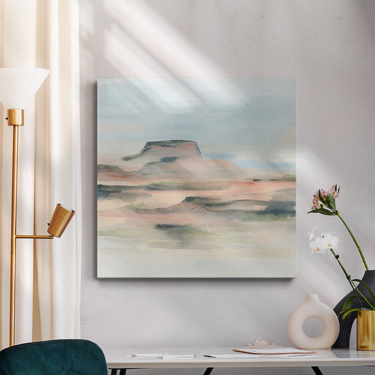 Dusty River Valley II-Premium Gallery Wrapped Canvas - Ready to Hang