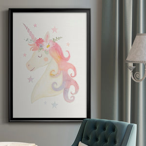 Sweet Unicorn I Premium Framed Print - Ready to Hang