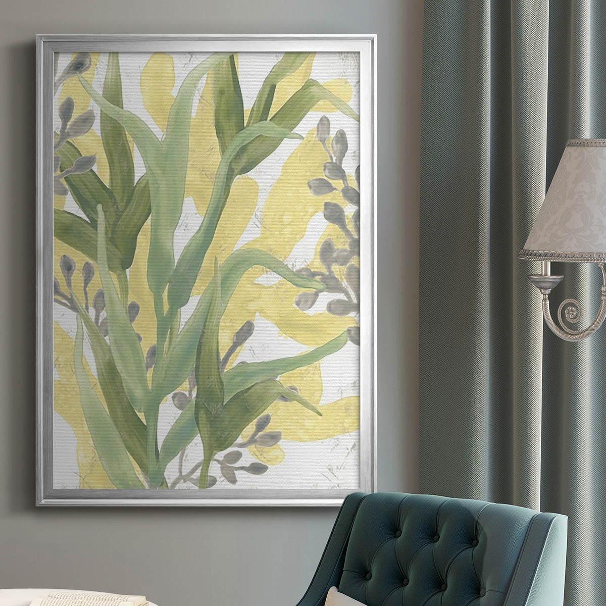 Sea Grass Fresco II Premium Framed Print - Ready to Hang
