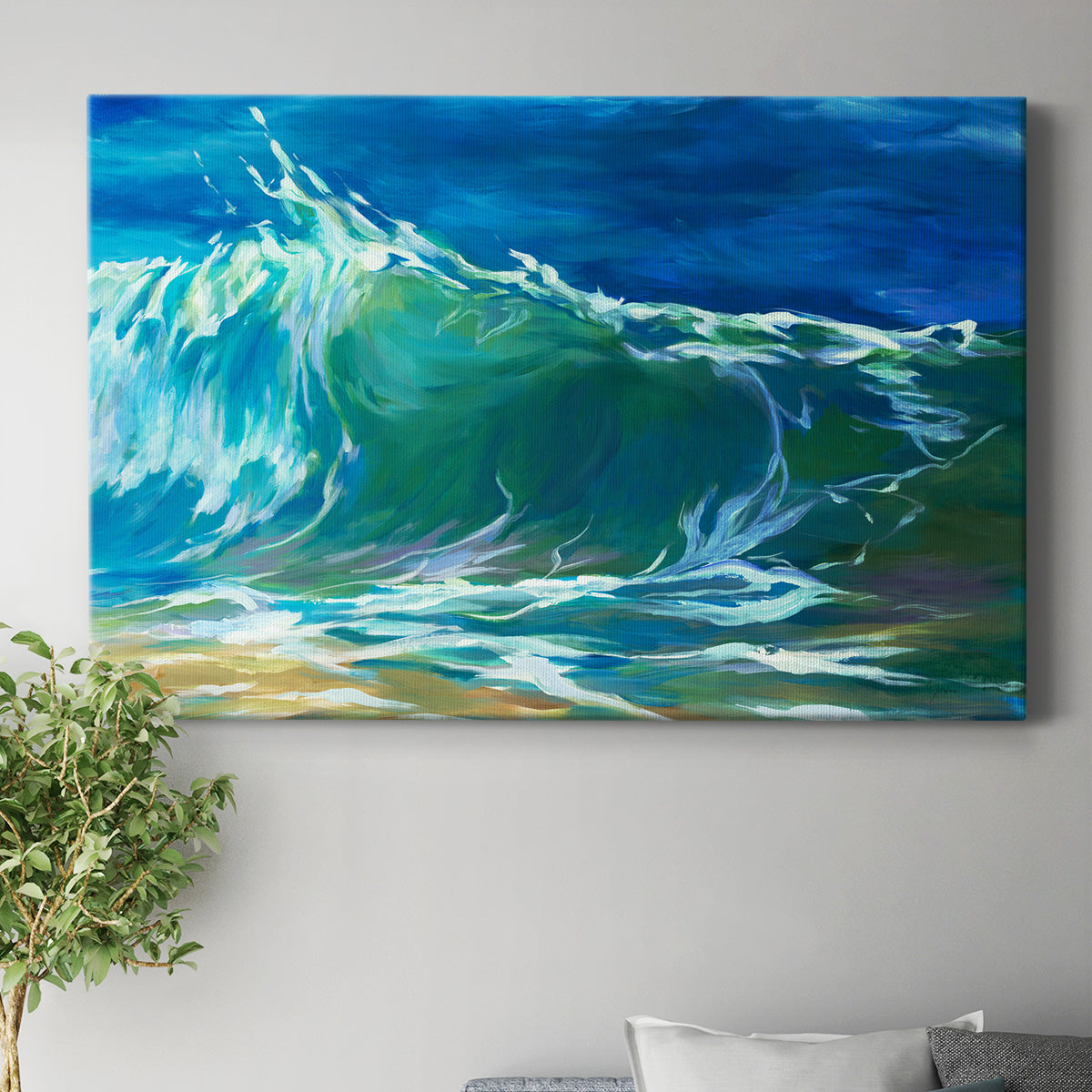 Green Flash Premium Gallery Wrapped Canvas - Ready to Hang