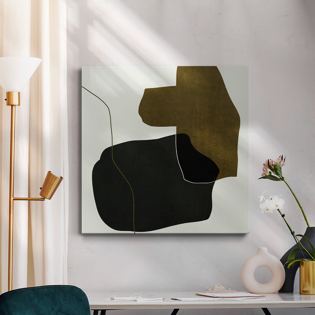 Shape Silhouettes I-Premium Gallery Wrapped Canvas - Ready to Hang