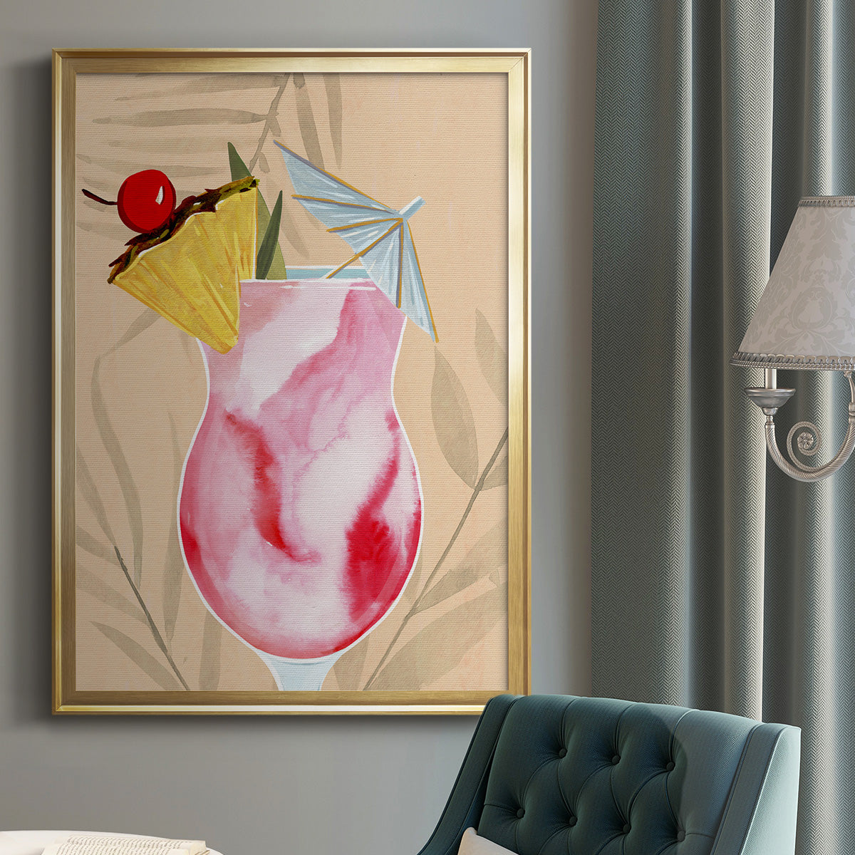 Tropical Cocktail II Premium Framed Print - Ready to Hang