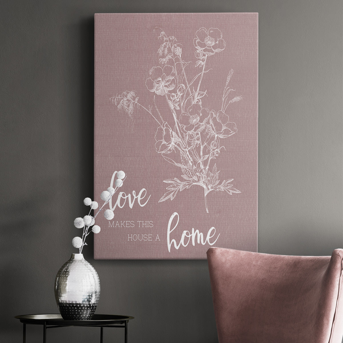 Love Home Premium Gallery Wrapped Canvas - Ready to Hang
