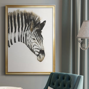 Zebra Stripes Premium Framed Print - Ready to Hang