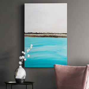 Harmony in Turquiose Premium Gallery Wrapped Canvas - Ready to Hang