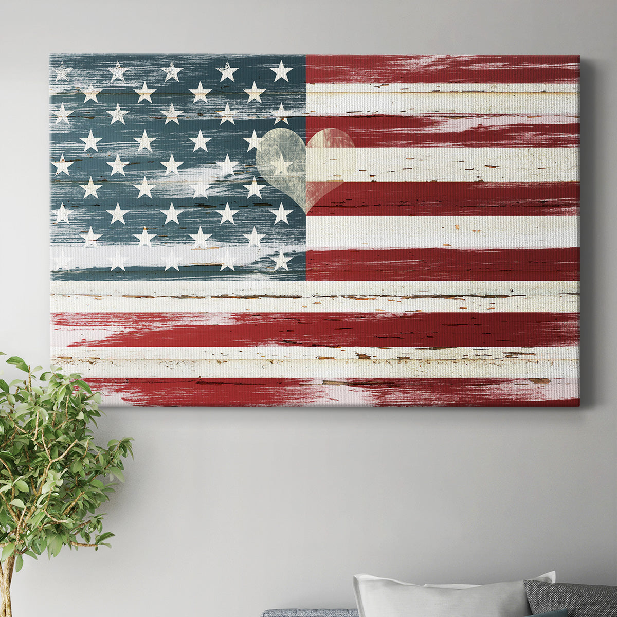 Heart of America Premium Gallery Wrapped Canvas - Ready to Hang