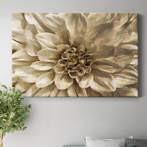 Neutral Wall Flower I Premium Gallery Wrapped Canvas - Ready to Hang