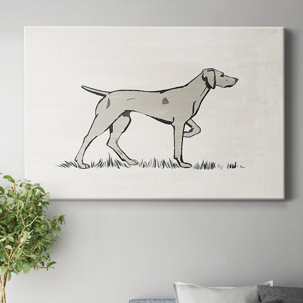 Neutral Pointer I Premium Gallery Wrapped Canvas - Ready to Hang