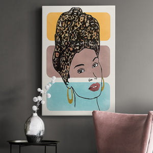 Head Wrap I Premium Gallery Wrapped Canvas - Ready to Hang